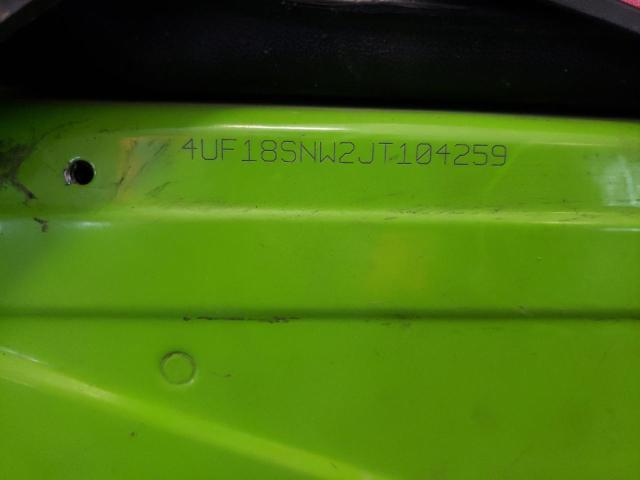 4UF18SNW2JT104259 - 2018 ARCTIC CAT SNOWMOBILE წითელი ფოტო 10