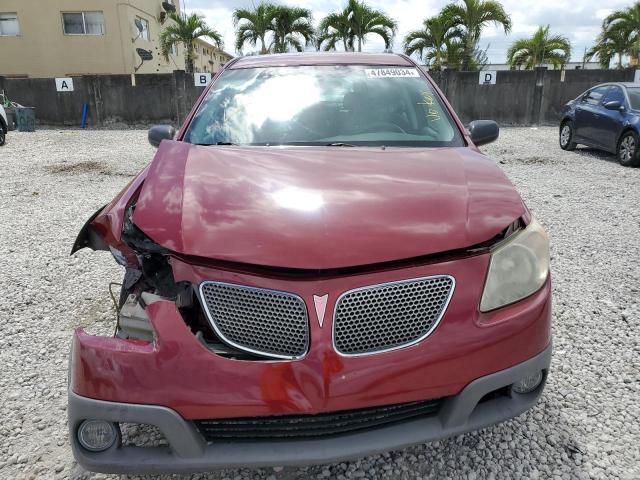 5Y2SL65858Z421656 - 2008 PONTIAC VIBE RED photo 5