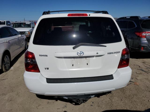 JTEDP21A640035417 - 2004 TOYOTA HIGHLANDER BASE WHITE photo 6