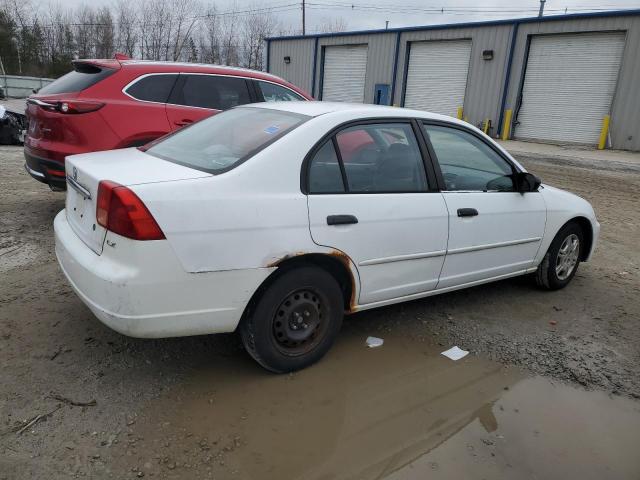 2HGES16591H601656 - 2001 HONDA CIVIC LX WHITE photo 3