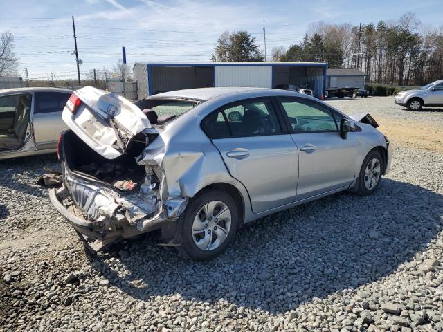 19XFB2E53DE008577 - 2013 HONDA CIVIC LX SILVER photo 3