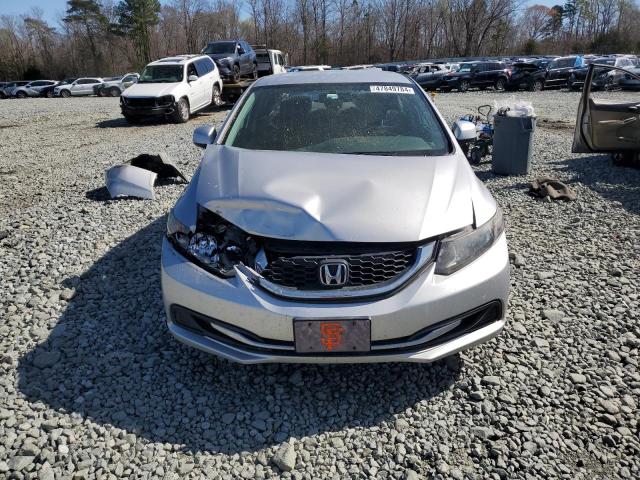 19XFB2E53DE008577 - 2013 HONDA CIVIC LX SILVER photo 5