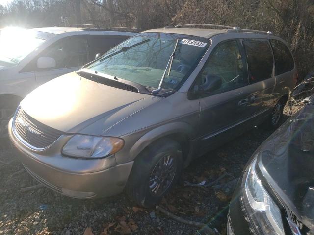 2C8GP64L52R657580 - 2002 CHRYSLER TOWN & COU LIMITED TAN photo 1