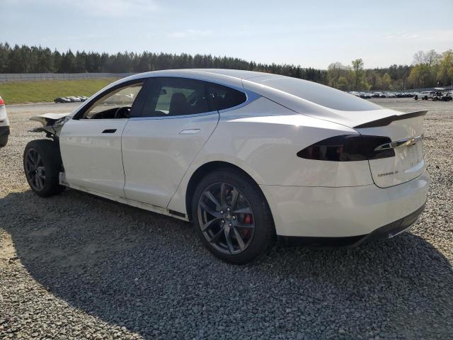 5YJSA1CN8DFP23685 - 2013 TESLA MODEL S WHITE photo 2