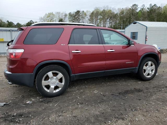 1GKER33758J129609 - 2008 GMC ACADIA SLT-2 RED photo 3