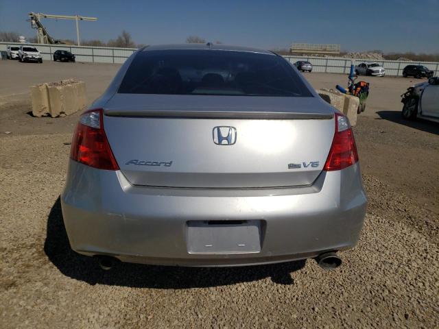 1HGCS22898A007543 - 2008 HONDA ACCORD EXL SILVER photo 6