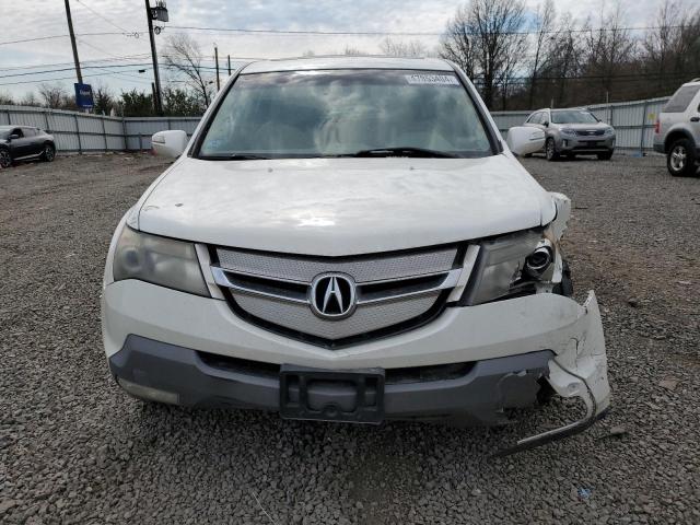 2HNYD28228H514958 - 2008 ACURA MDX WHITE photo 5