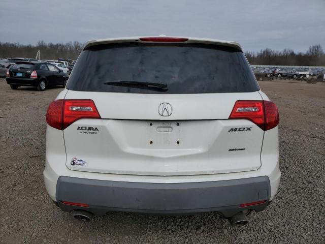 2HNYD28228H514958 - 2008 ACURA MDX WHITE photo 6