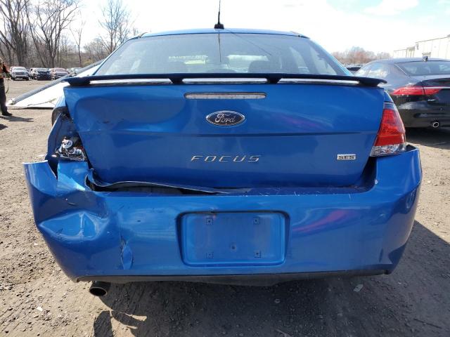 1FAHP3GN3BW118874 - 2011 FORD FOCUS SES BLUE photo 6