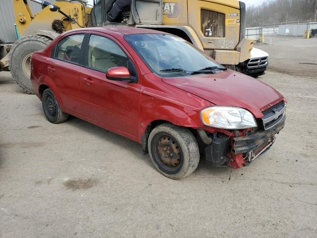 KL1TG5DE4BB117557 - 2011 CHEVROLET AVEO LT RED photo 4