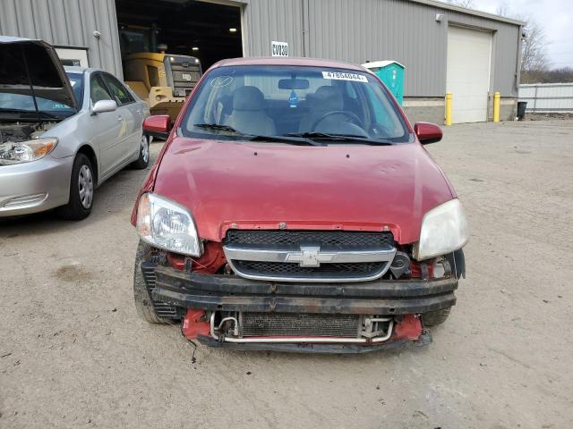 KL1TG5DE4BB117557 - 2011 CHEVROLET AVEO LT RED photo 5