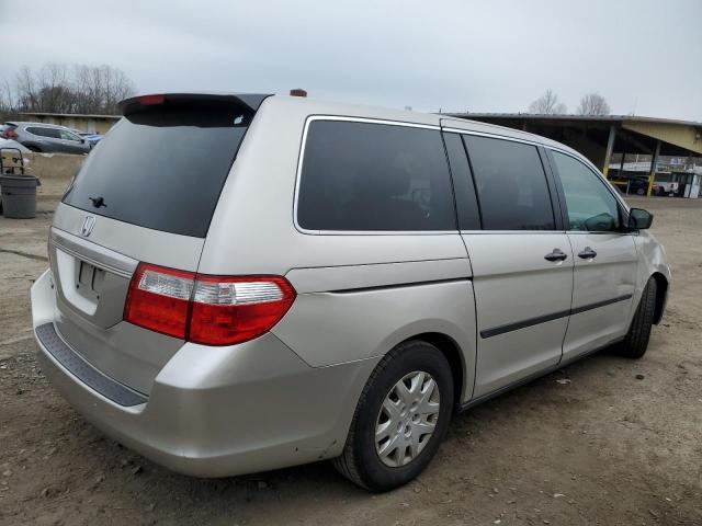 5FNRL38226B066470 - 2006 HONDA ODYSSEY LX TAN photo 3