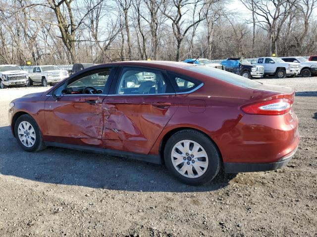 3FA6P0G79ER194436 - 2014 FORD FUSION S RED photo 2