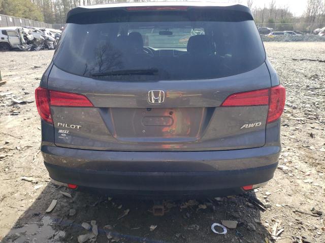 5FNYF6H13GB089043 - 2016 HONDA PILOT LX GRAY photo 6