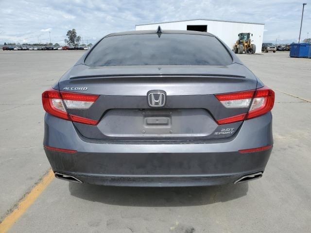 1HGCV2F30KA009193 - 2019 HONDA ACCORD SPORT GRAY photo 6