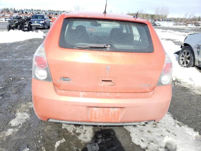 5Y2SP6E86AZ411535 - 2010 PONTIAC VIBE ORANGE photo 6