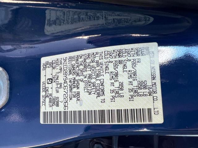 5N1ED28Y94C672266 - 2004 NISSAN XTERRA XE BLUE photo 10