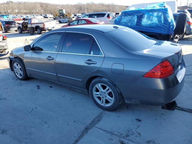 1HGCM56837A079049 - 2007 HONDA ACCORD EX GRAY photo 2