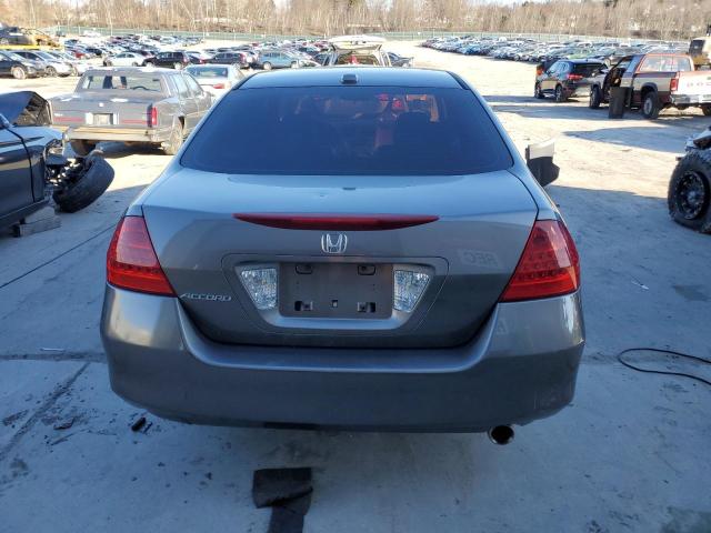 1HGCM56837A079049 - 2007 HONDA ACCORD EX GRAY photo 6