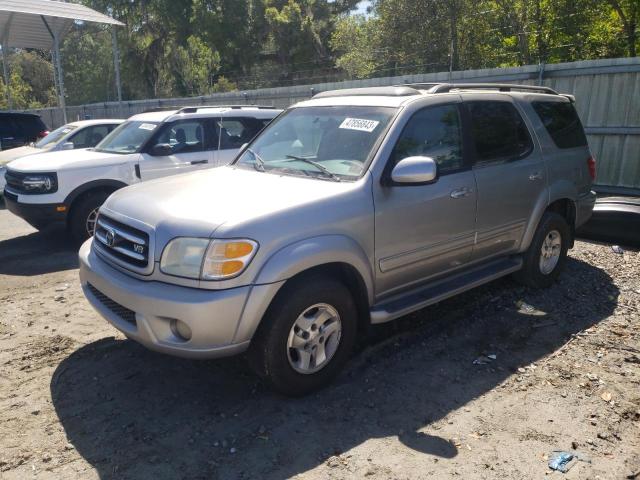 5TDZT38A41S017587 - 2001 TOYOTA SEQUOIA LIMITED SILVER photo 1
