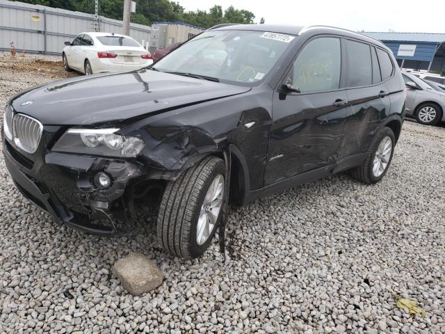 5UXWX9C53E0D24196 - 2014 BMW X3 XDRIVE28I BLACK photo 9