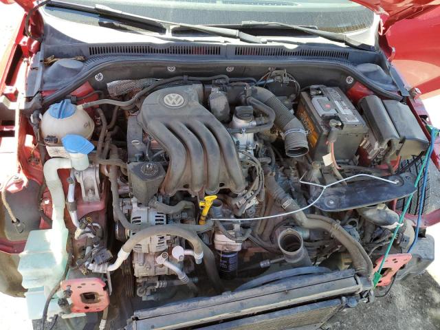 3VW2K7AJ4EM235411 - 2014 VOLKSWAGEN JETTA BASE Կարմիր լուսանկար 11