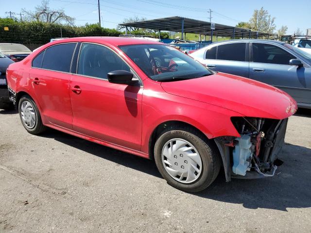 3VW2K7AJ4EM235411 - 2014 VOLKSWAGEN JETTA BASE Կարմիր լուսանկար 4