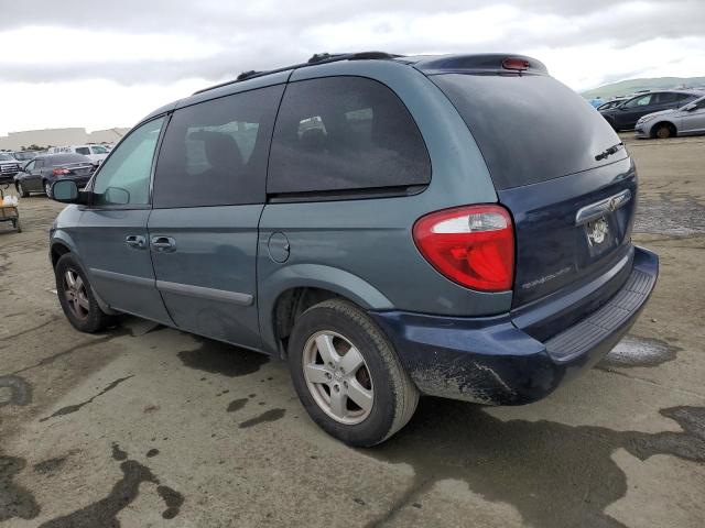 1D4GP45R36B629342 - 2006 DODGE CARAVAN SXT BLUE photo 2