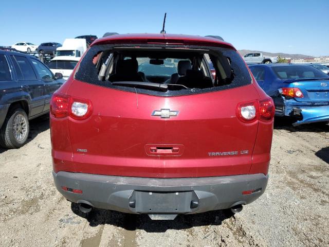 1GNKVLED6CJ331937 - 2012 CHEVROLET TRAVERSE LTZ RED photo 6