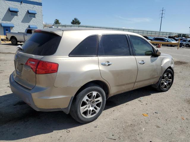 2HNYD284X8H519245 - 2008 ACURA MDX TECHNOLOGY TAN photo 3