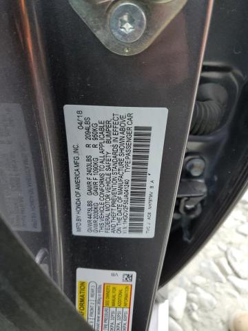 1HGCV2F50JA041240 - 2018 HONDA ACCORD EXL GRAY photo 12