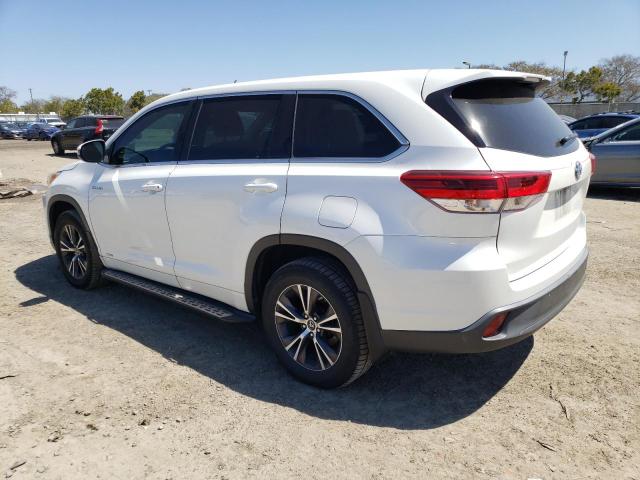 5TDBGRFH4JS048895 - 2018 TOYOTA HIGHLANDER HYBRID WHITE photo 2