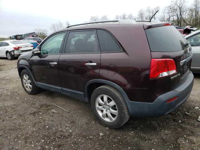 5XYKT4A62CG222516 - 2012 KIA SORENTO BASE BURGUNDY photo 2