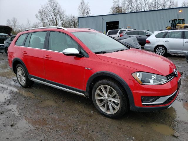 3VWH17AUXHM510310 - 2017 VOLKSWAGEN GOLF ALLTR S RED photo 4