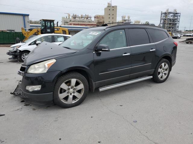 1GNKVLED6BJ402424 - 2011 CHEVROLET TRAVERSE LTZ BLACK photo 1