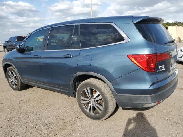 5FNYF6H54GB107276 - 2016 HONDA PILOT EXL BLUE photo 2