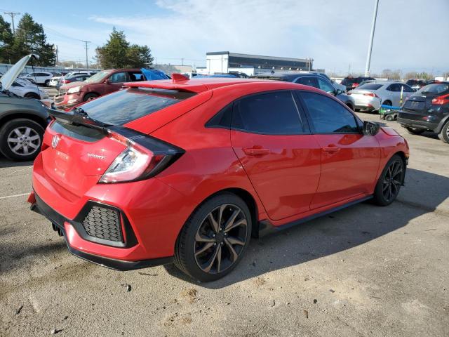 SHHFK7H46KU220959 - 2019 HONDA CIVIC SPORT წითელი ფოტო 3