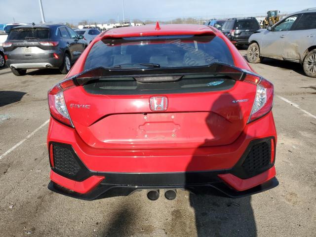 SHHFK7H46KU220959 - 2019 HONDA CIVIC SPORT წითელი ფოტო 6