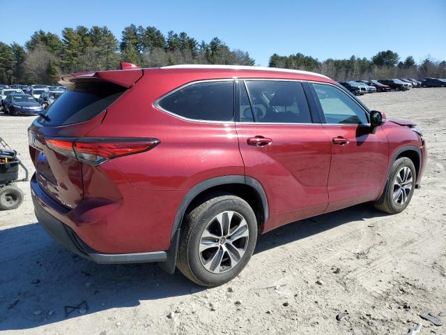 5TDHZRBH8NS575998 - 2022 TOYOTA HIGHLANDER XLE 红色 照片 3