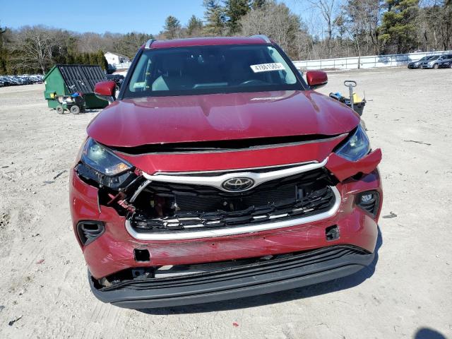 5TDHZRBH8NS575998 - 2022 TOYOTA HIGHLANDER XLE 红色 照片 5