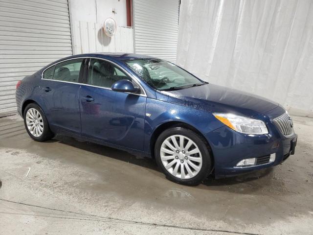 W04GV5EV8B1142993 - 2011 BUICK REGAL CXL BLUE photo 4