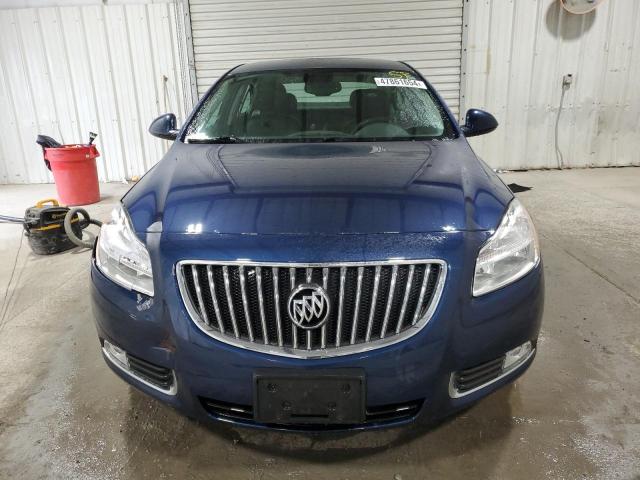 W04GV5EV8B1142993 - 2011 BUICK REGAL CXL BLUE photo 5