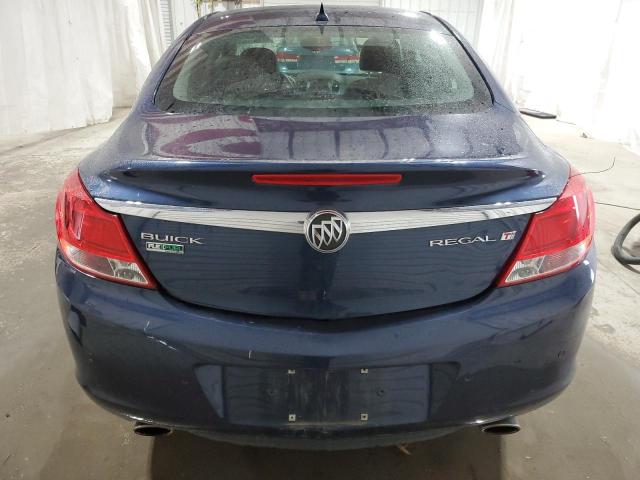 W04GV5EV8B1142993 - 2011 BUICK REGAL CXL BLUE photo 6