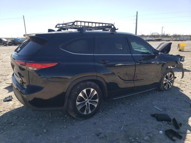5TDGZRAH7MS048515 - 2021 TOYOTA HIGHLANDER XLE 黑色 照片 3