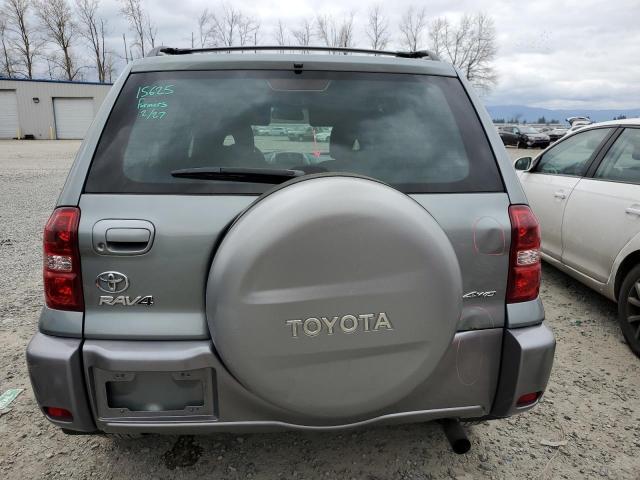 JTEHD20V240018015 - 2004 TOYOTA RAV4 SILVER photo 6