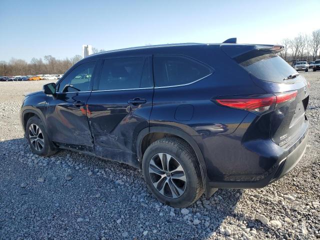5TDHZRBH9MS547464 - 2021 TOYOTA HIGHLANDER XLE 蓝色 照片 2