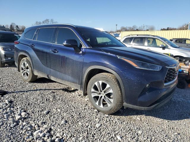5TDHZRBH9MS547464 - 2021 TOYOTA HIGHLANDER XLE 蓝色 照片 4