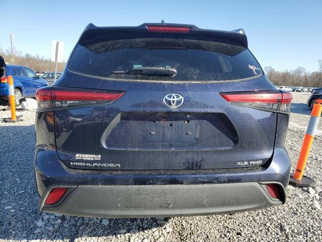 5TDHZRBH9MS547464 - 2021 TOYOTA HIGHLANDER XLE 蓝色 照片 6