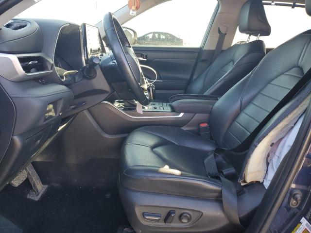 5TDHZRBH9MS547464 - 2021 TOYOTA HIGHLANDER XLE 蓝色 照片 7