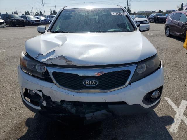 5XYKU4A13BG018369 - 2011 KIA SORENTO EX WHITE photo 5